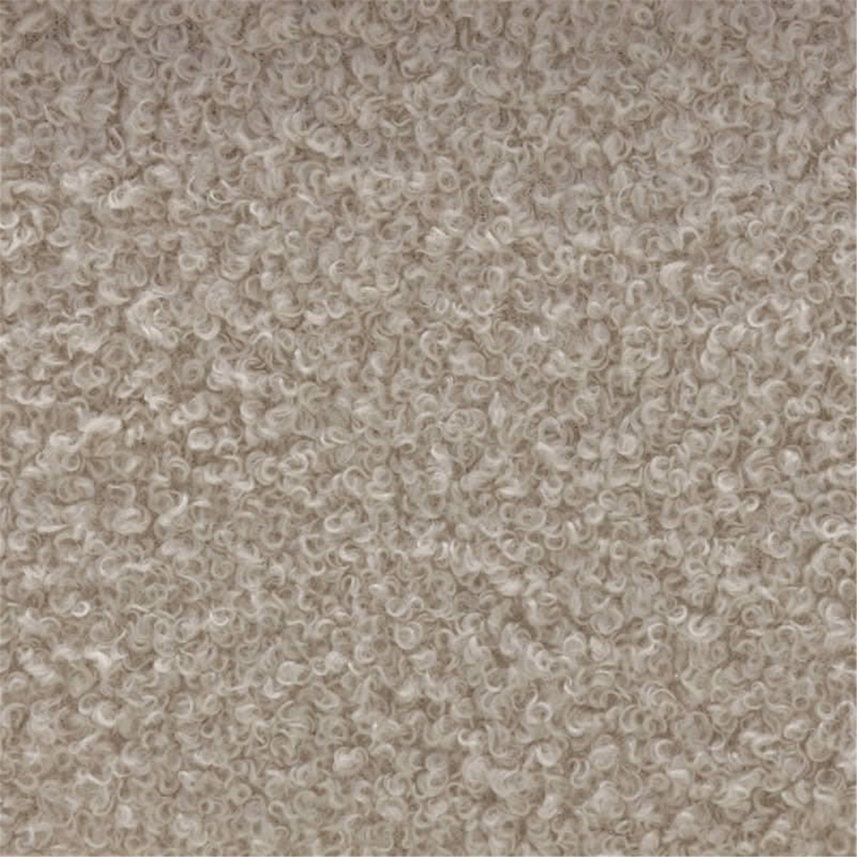 Banquette en bouclé collection FOPPO beige clair et noyer wisconsin, RECOLLECTION