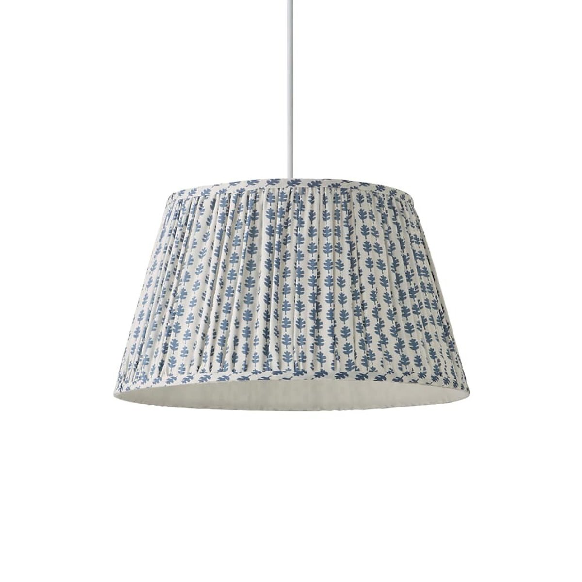45cm Gracelyn Floral Pleated Pendant Shade blue, SO'HOME