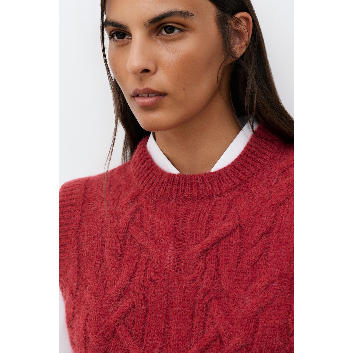 Pull sans manche MLUCIA bordeaux, CAROLL