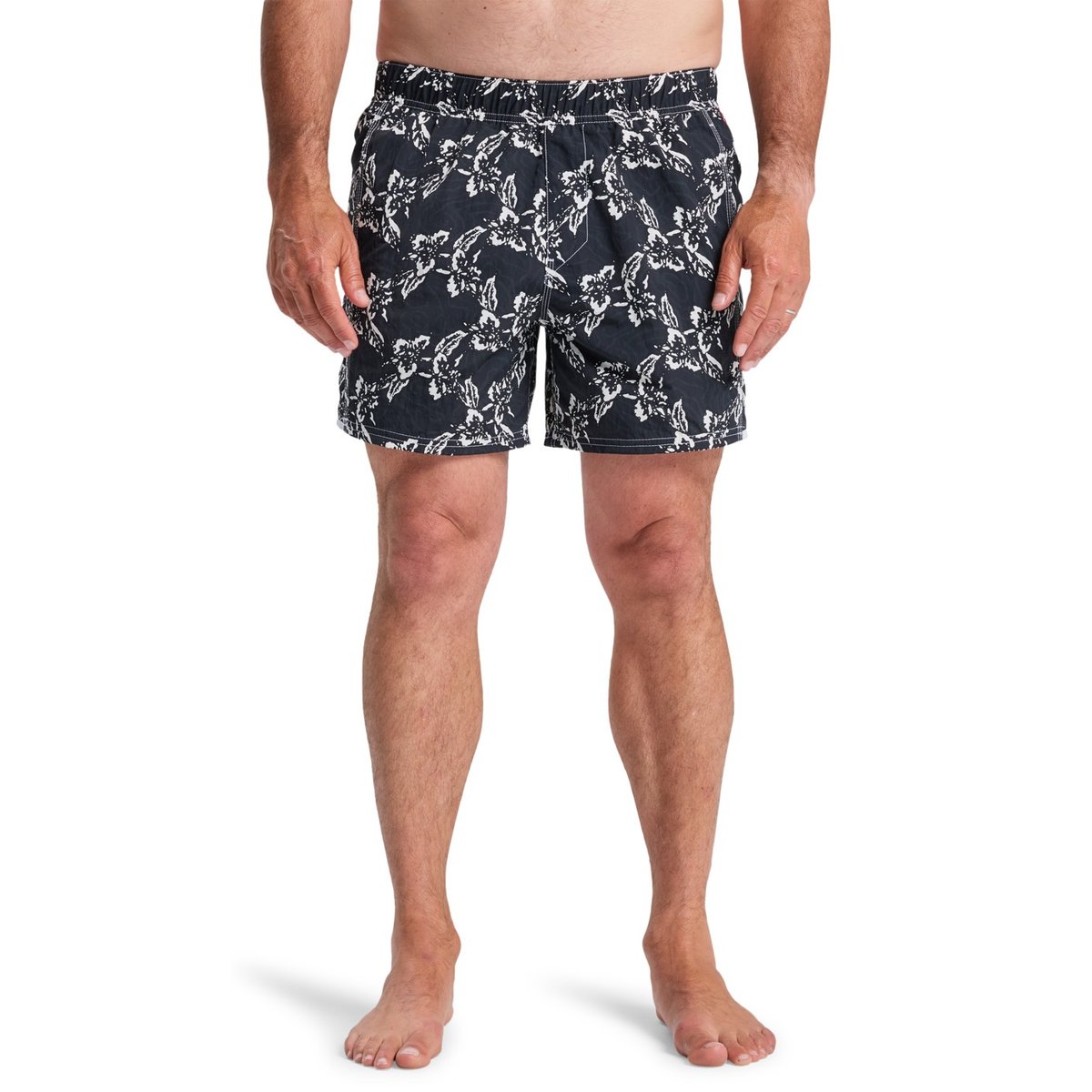 Short de bain DIAMOND ARCH PRINTED 15" noir black interpetal, QUIKSILVER