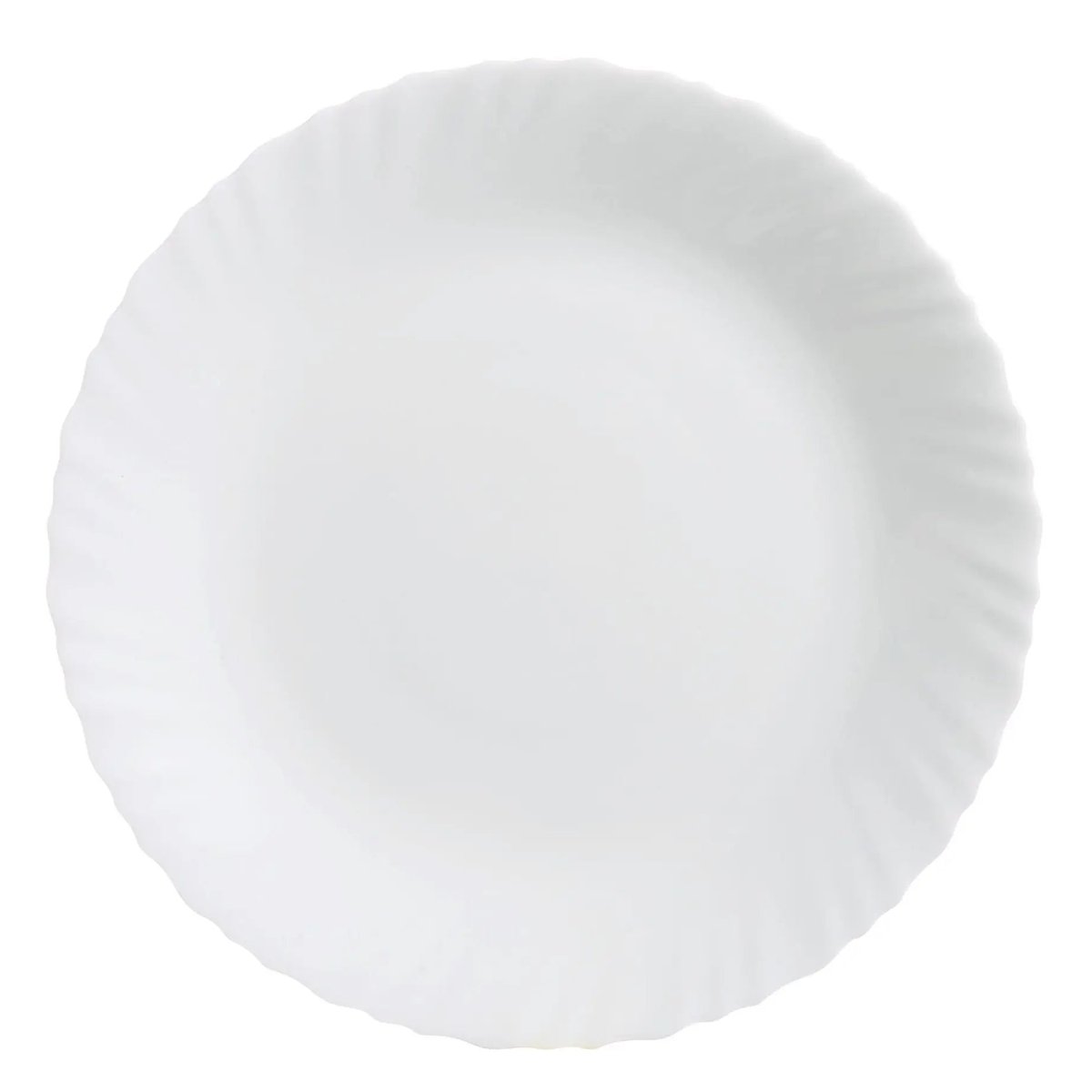 6 assiettes blanches 25 cm -FESTON blanc, LUMINARC