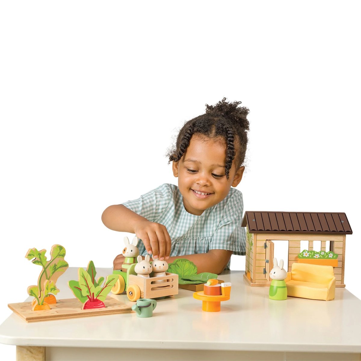 Le potager des lapins beige, TENDER LEAF TOYS