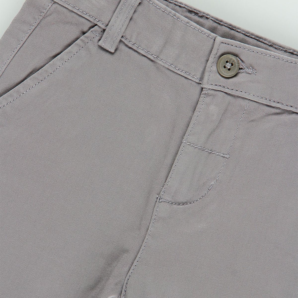 Pantalon garçon satiné élastique gris, BOBOLI