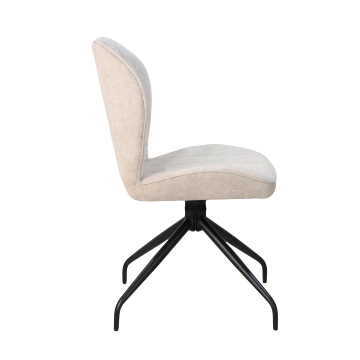 Chaise repas en tissu beige, ZAGO