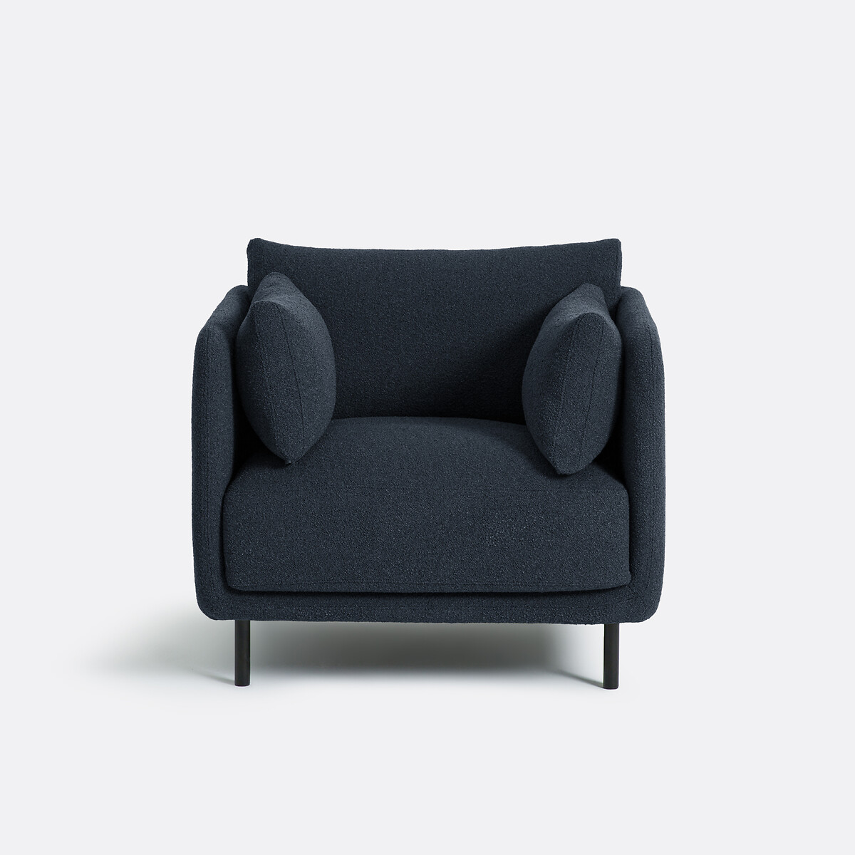 Fauteuil, en bouclette fine, VICTOR bleu, LA REDOUTE INTERIEURS