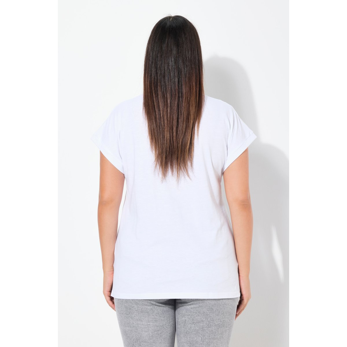 T-shirt oversize blanc neige, ULLA POPKEN