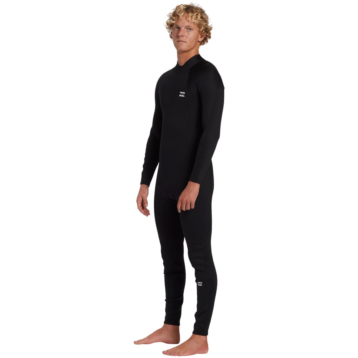 Combinaison de surf back zip 4/3MM FOIL noir black, BILLABONG