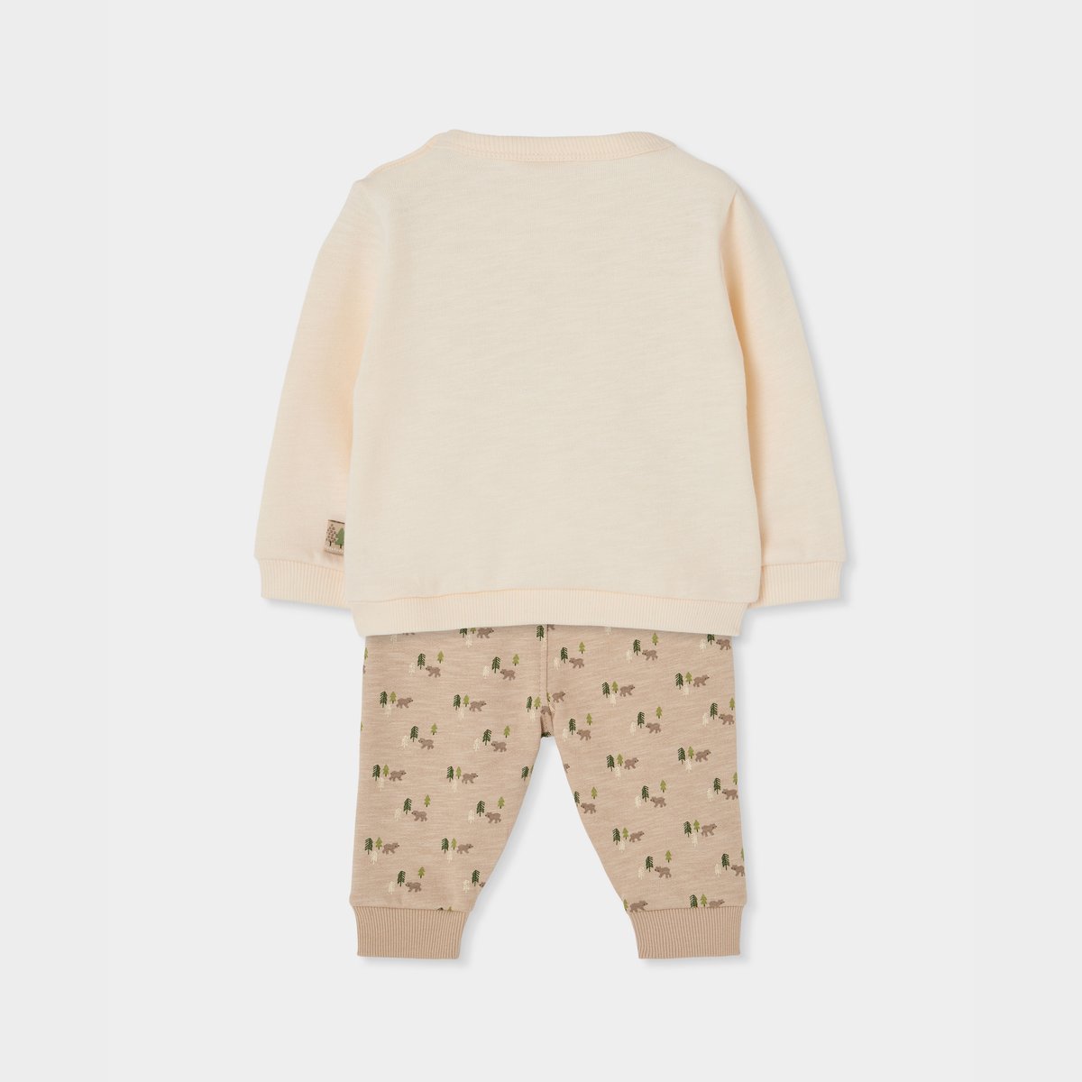 Ensemble maille bébé garçon imprimé animaux blanc, BOBOLI