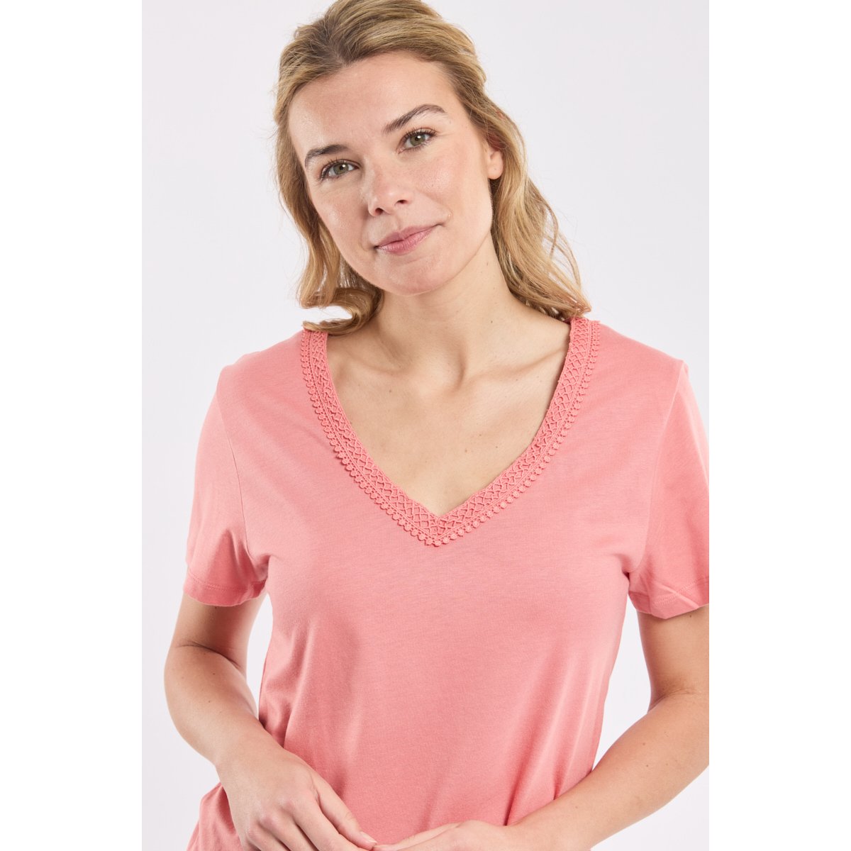 T-shirt homewear en coton et modal lantana, ARMOR-LUX