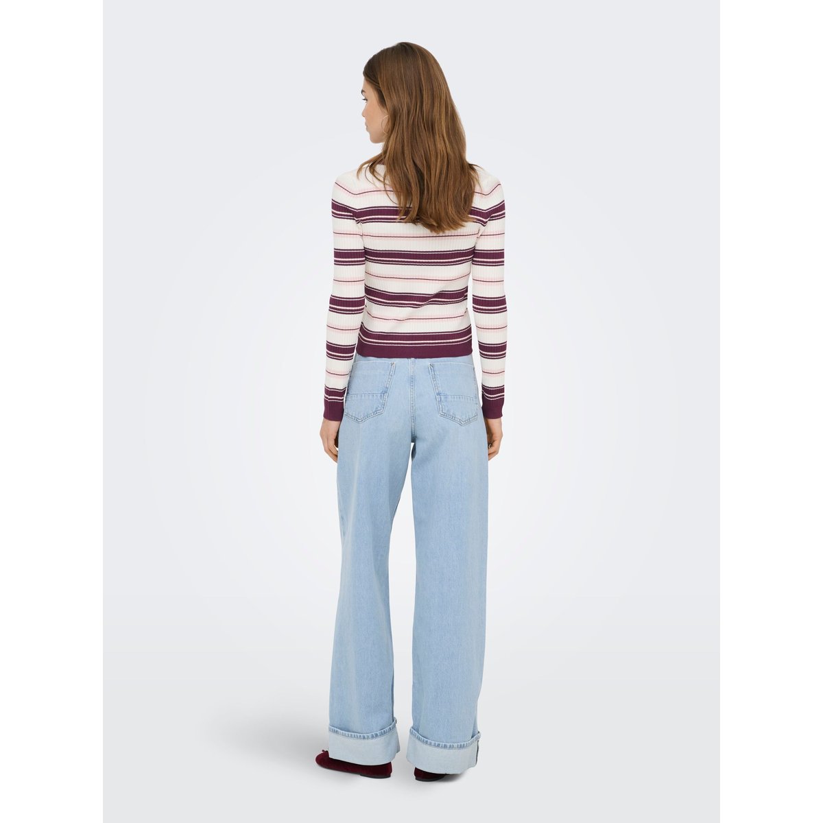 Pull En Maille violette - grape wine, ONLY