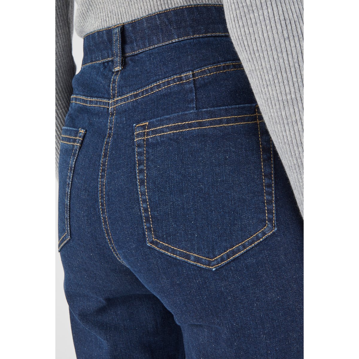 Jean coupe Mom bleu denim foncé, DAMART