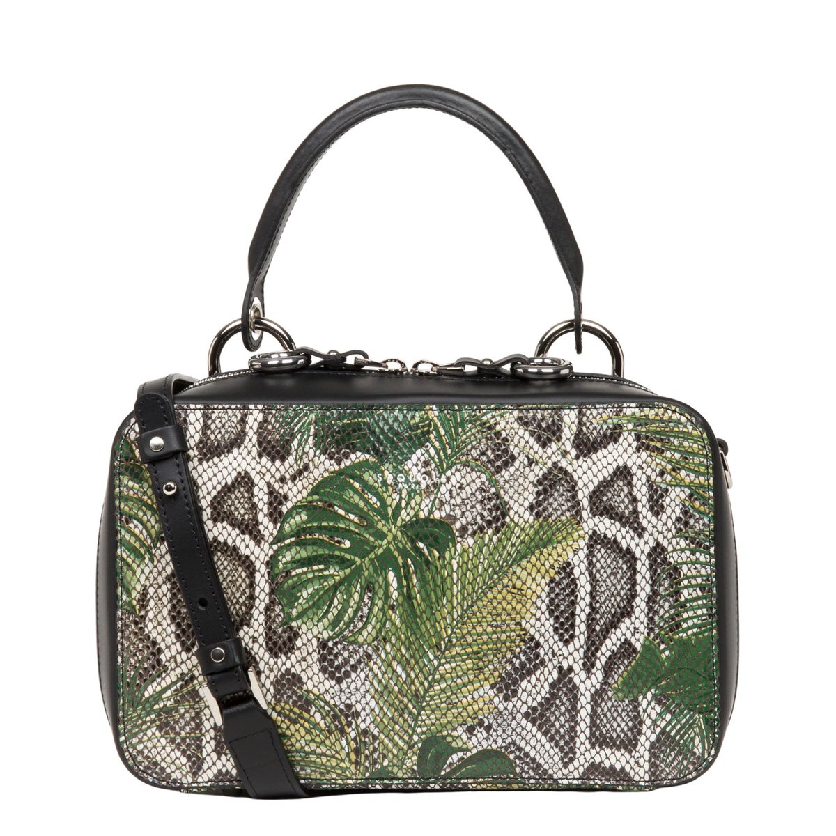 Sac à main zippé CUBE IN BOX noir multi, SEQUOIA