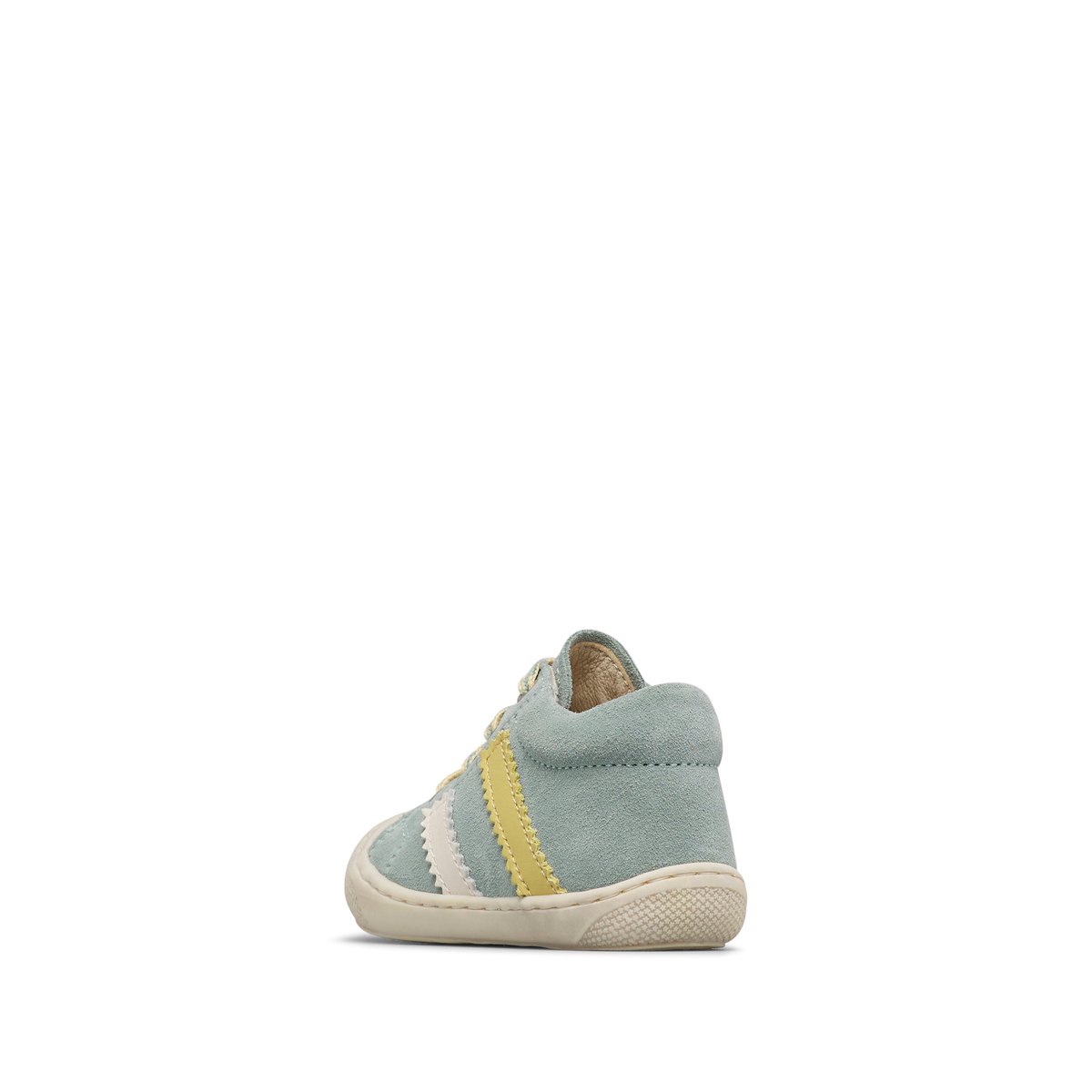 Chaussures premiers pas en suède MACKS 3 sage-blanc crème, NATURINO