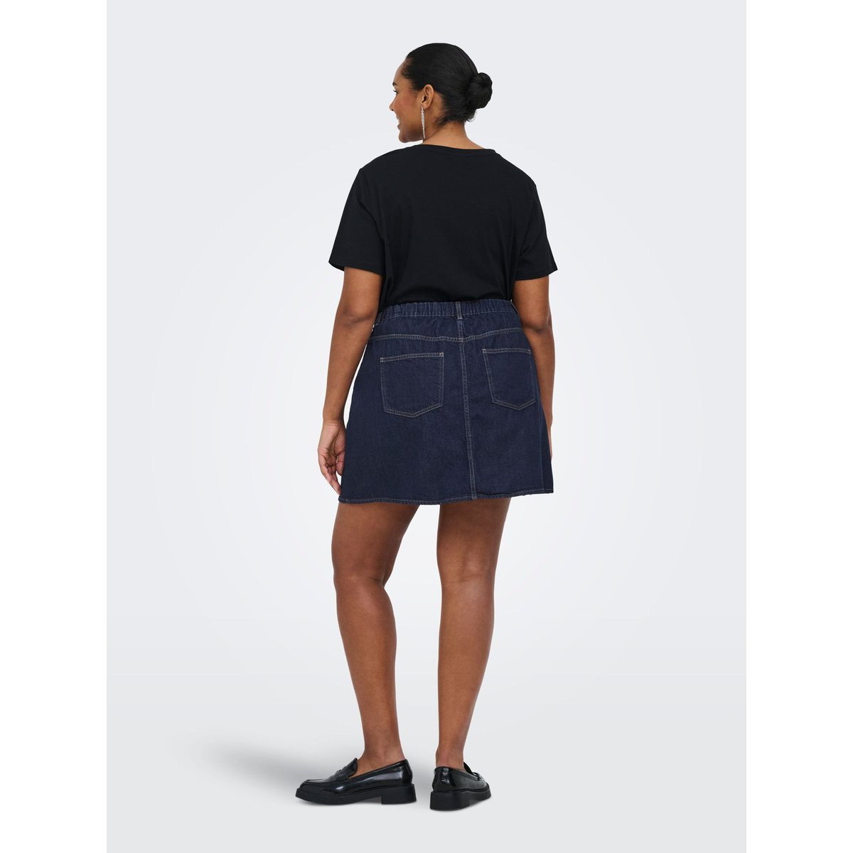 Jupe En Denim dark blue denim 1, ONLY CARMAKOMA