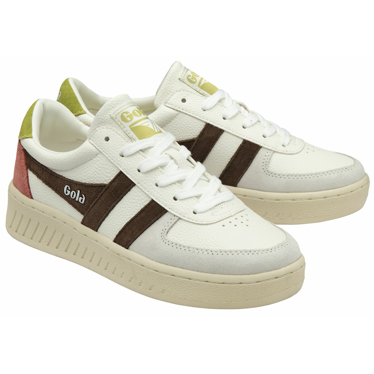 Sneakers Grandslam Trident bianco / marrone, GOLA