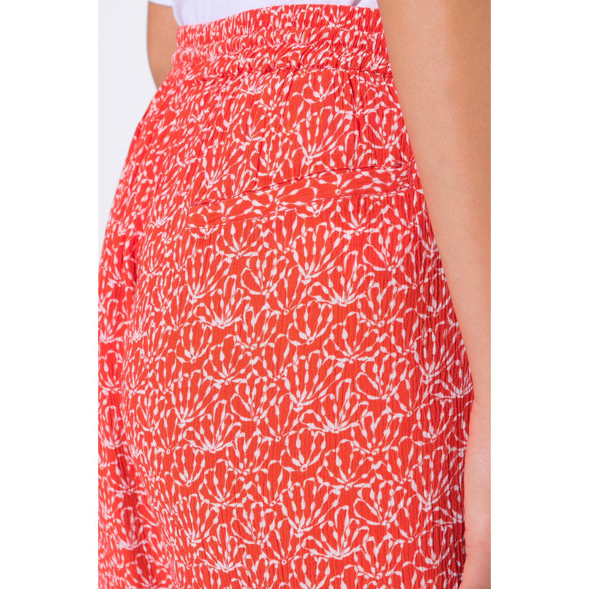 Pantalon Rose en crêpe corail, ULLA POPKEN