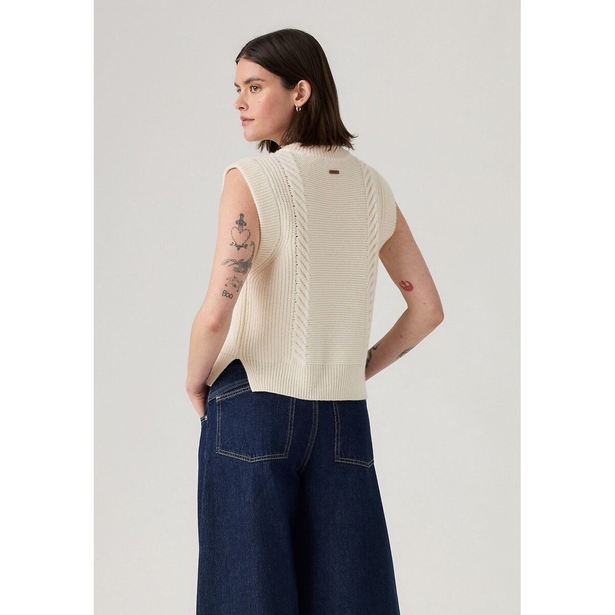 Cable Knit Cardigan ecru , LEVI'S