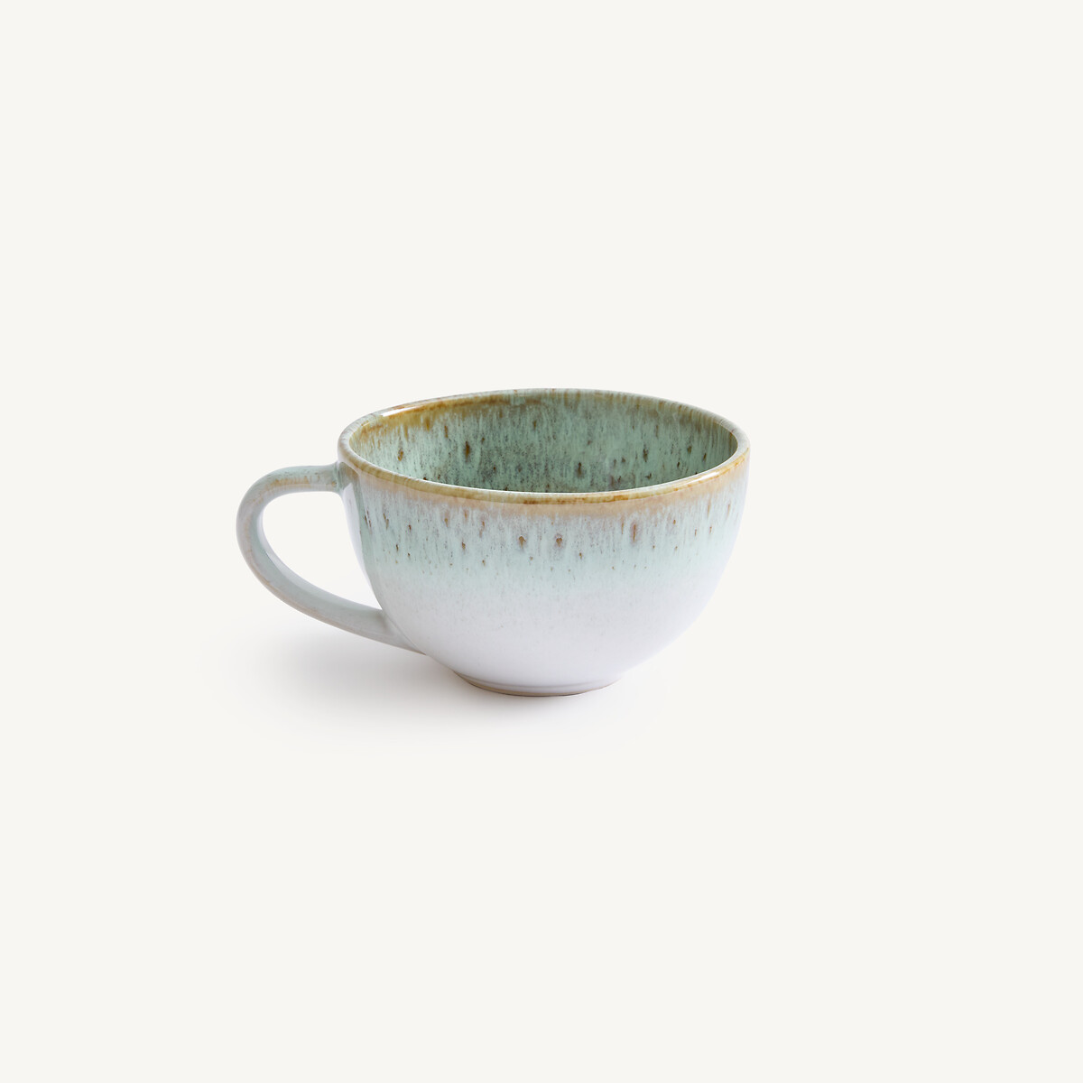 Lot de 2 tasses à thé, en grès émaillé, FARA kaki/bleu, AM.PM