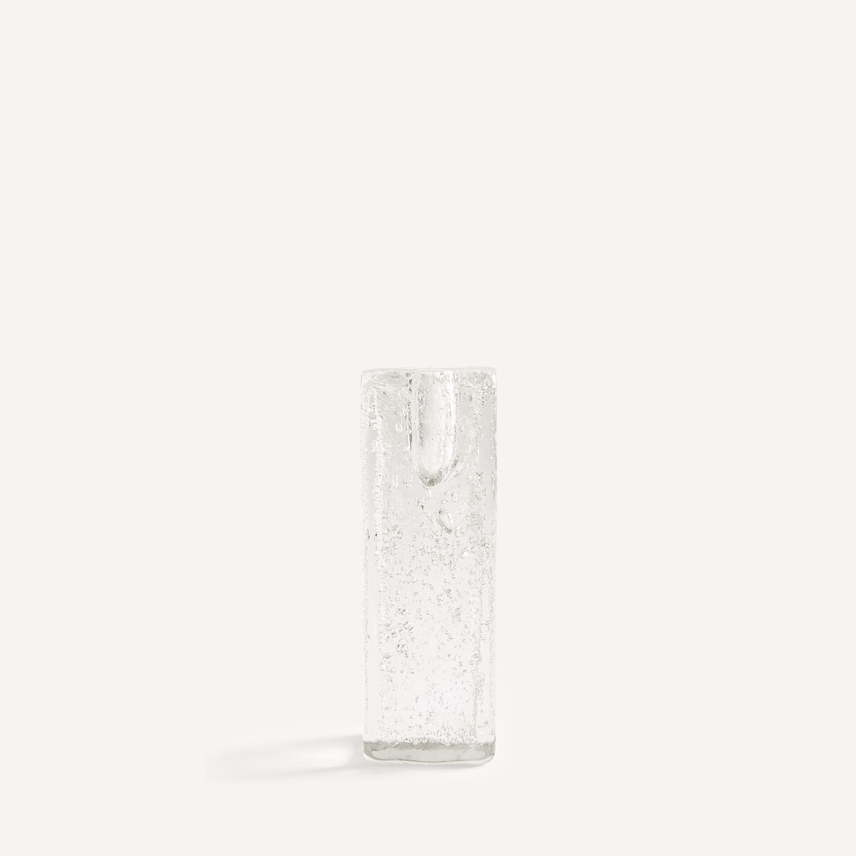 Bougeoir en verre soufflé à la bouche, hauteur 18 cm, CASARE transparent, AM.PM