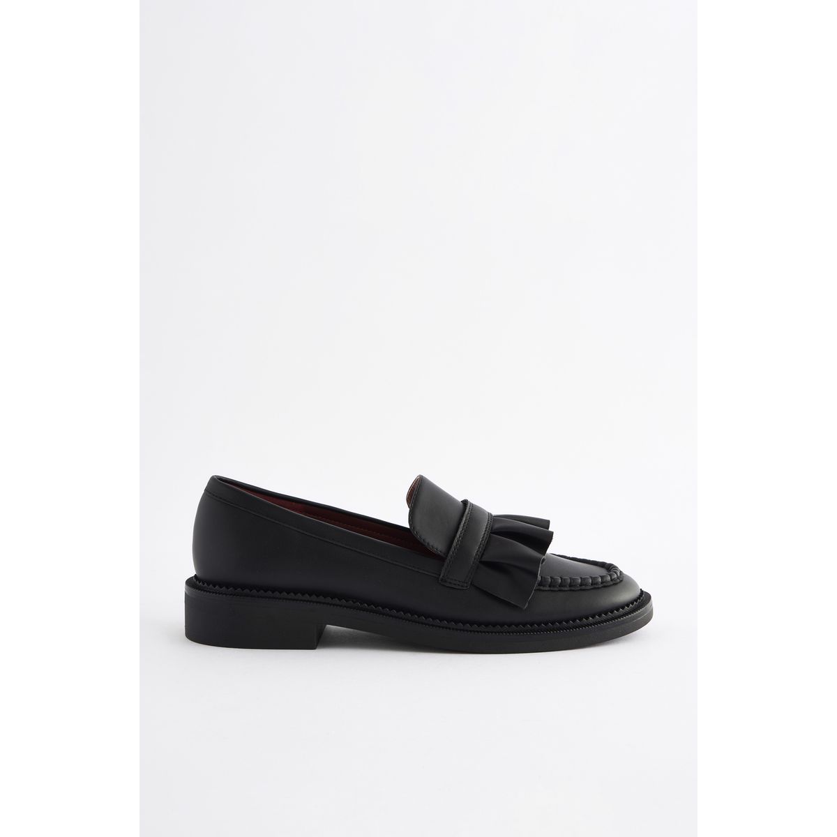 Mocassins à volants noir, NEXT