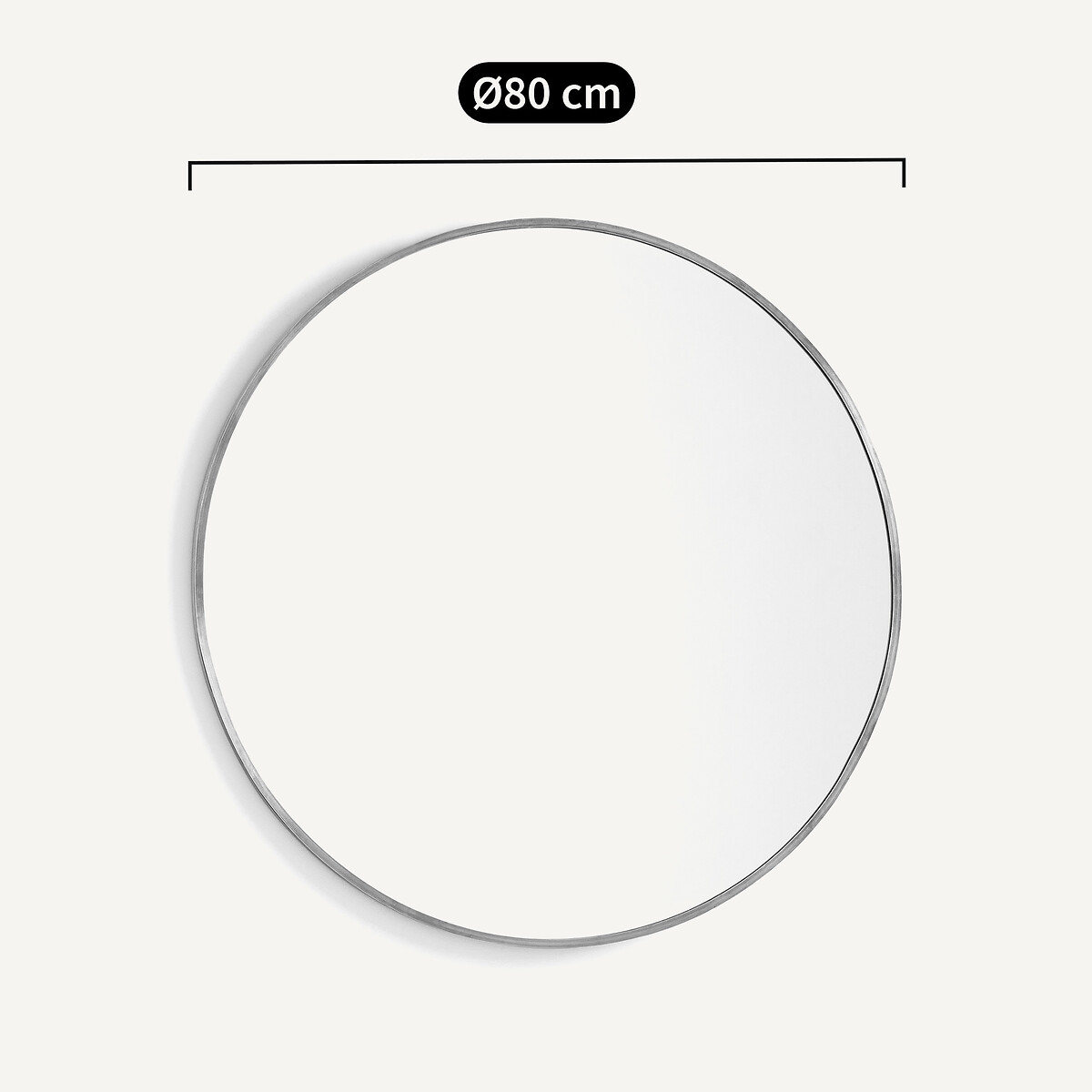 Miroir métal acier laiton vieilli Ø80 cm, Caligone laiton vieilli, AM.PM