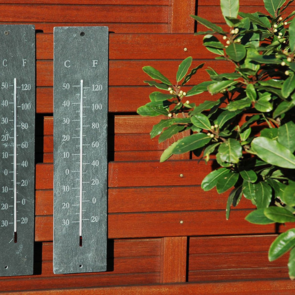 Thermomètre Géant en schiste couleur unique, ESSCHERT DESIGN