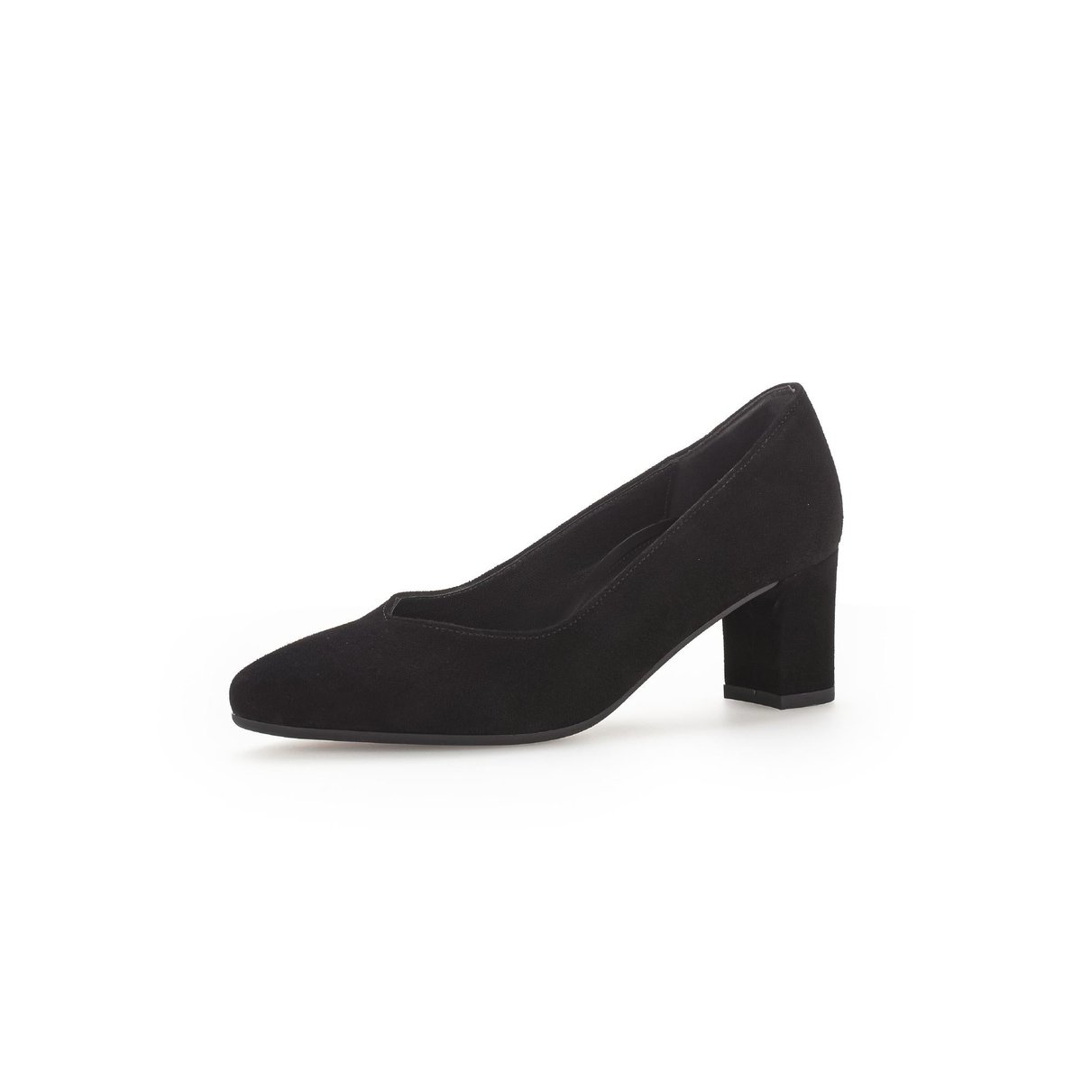 Escarpins en cuir à talon décroché noir, GABOR