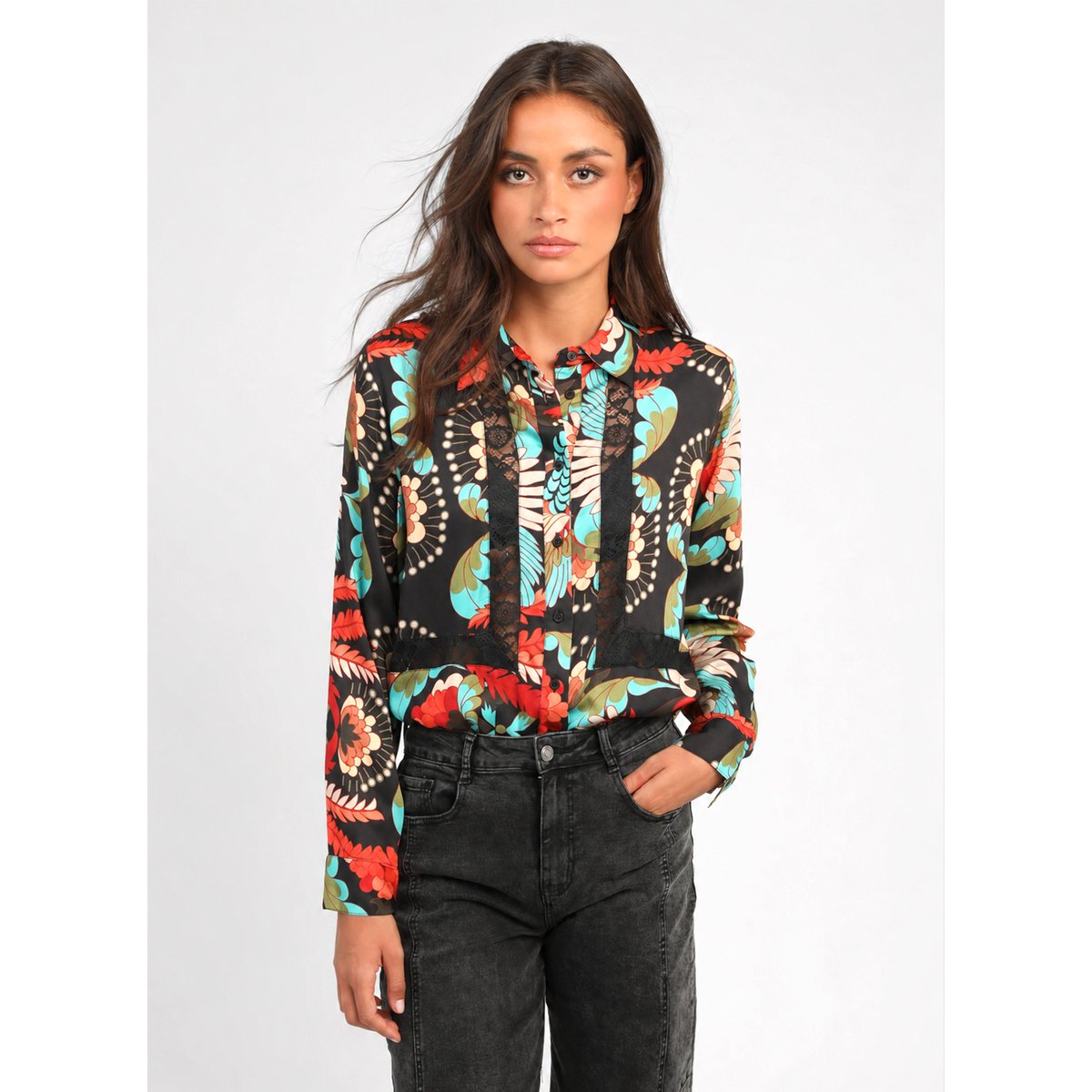 Chemise SARLANA fanyla noir, AN'GE