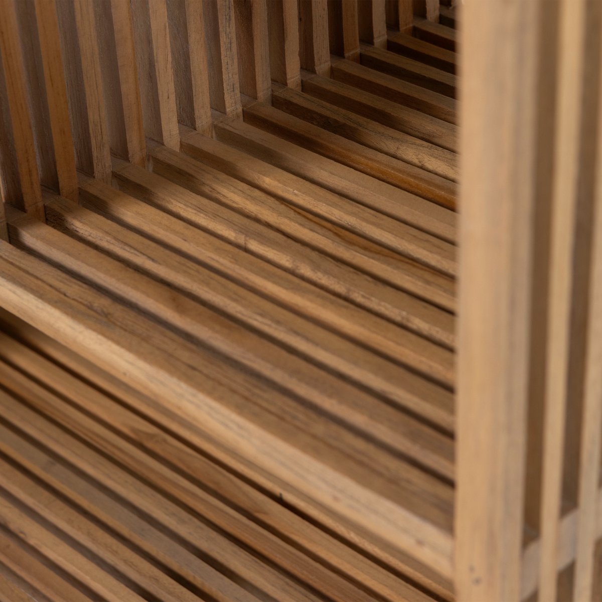 Table d'appoint en teck recyclé JASMIJN naturel, WOOOD