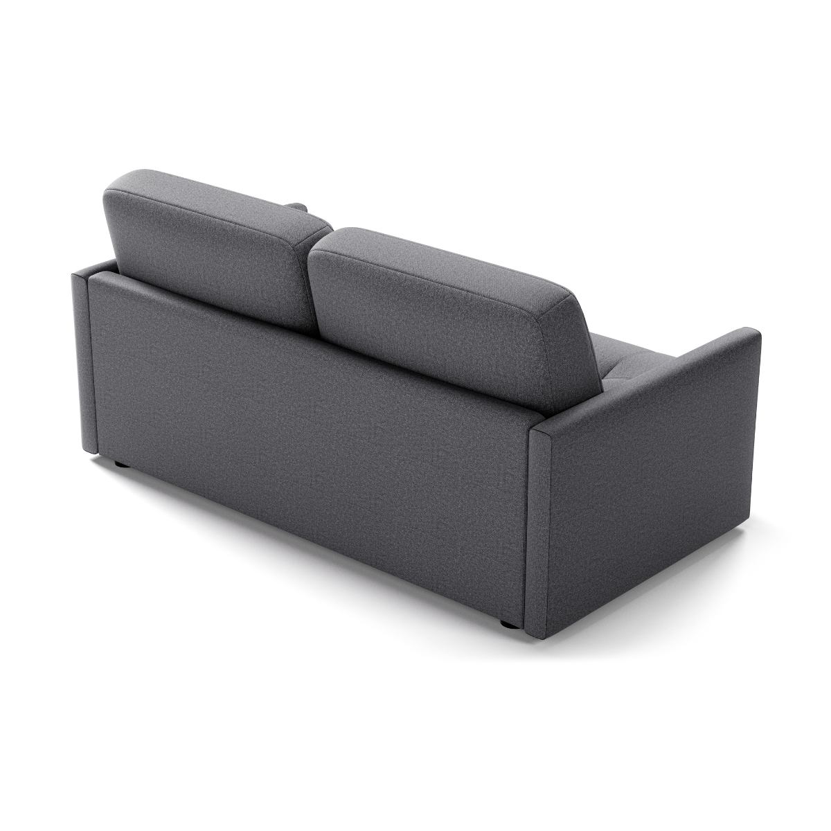 Canapé 3 places convertible en tissu Matelas 14cm - COSENZA gris, CALICOSY