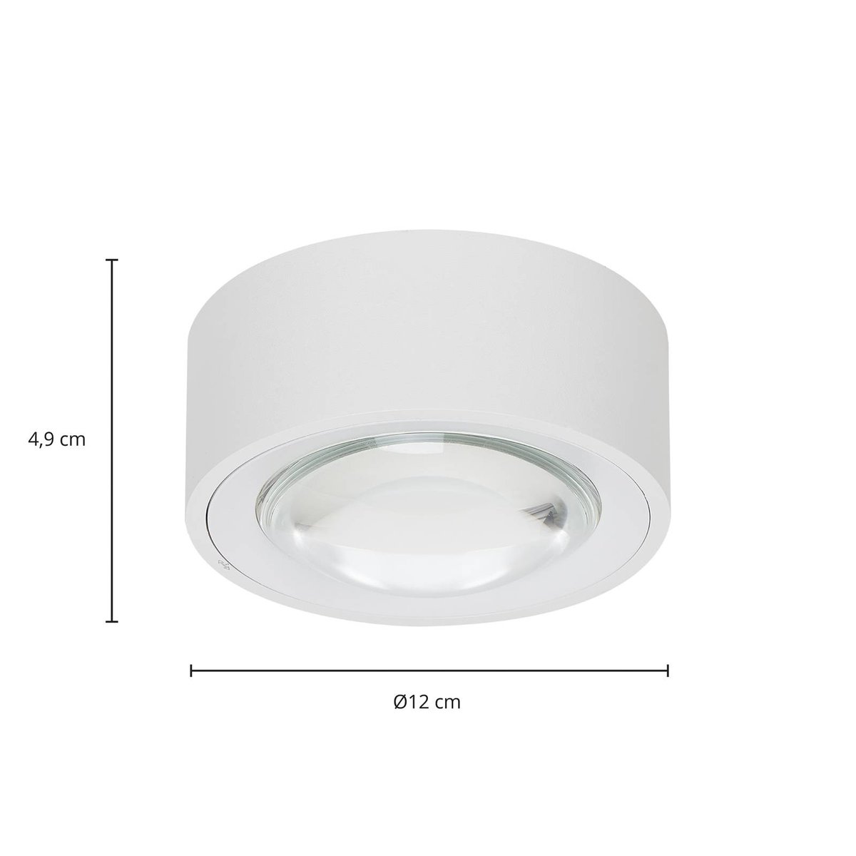 Plafonnier en aluminium moderneLED, Rotari blanc (ral 9003), ARCCHIO