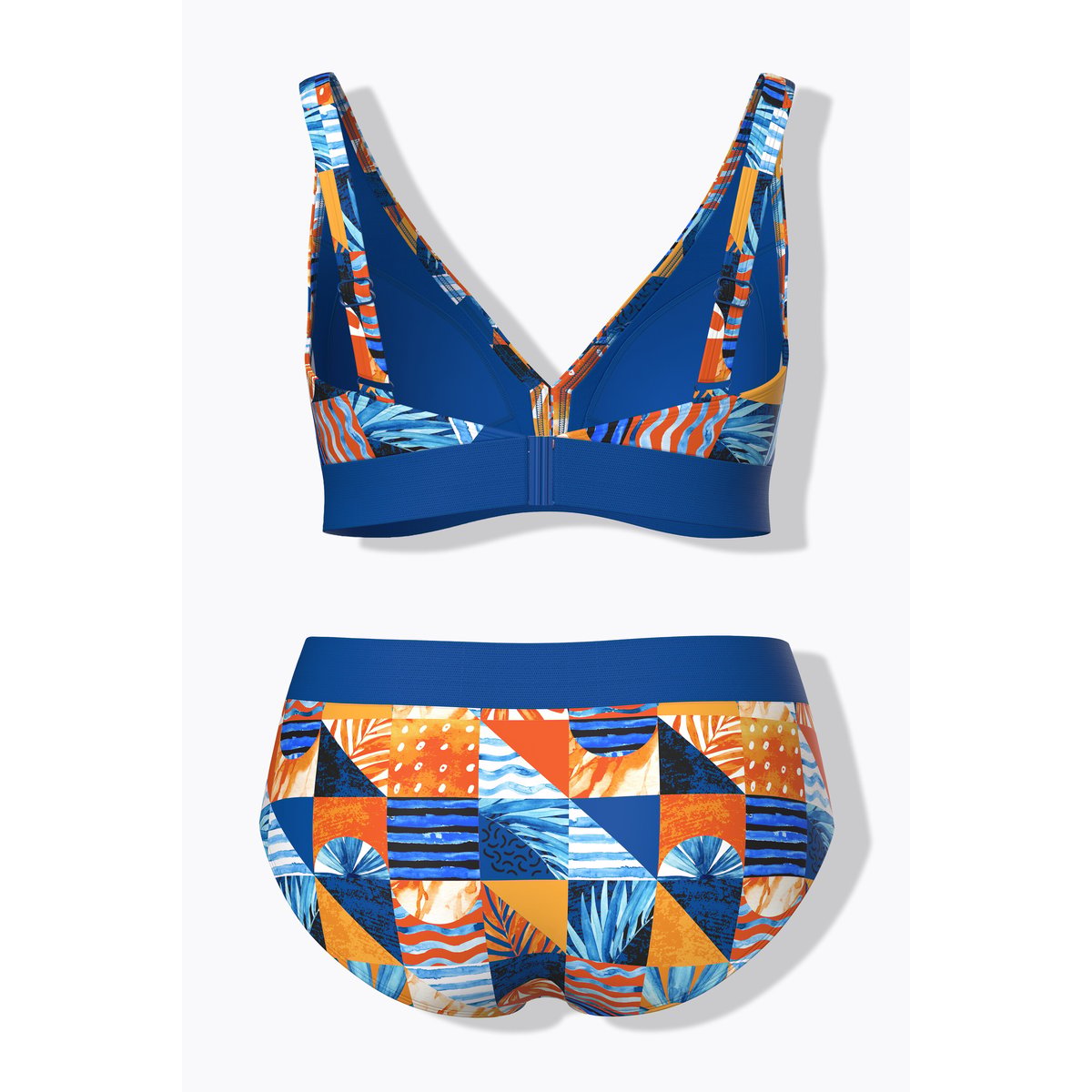 Bikini avec bonnets souples bleu roi, ULLA POPKEN