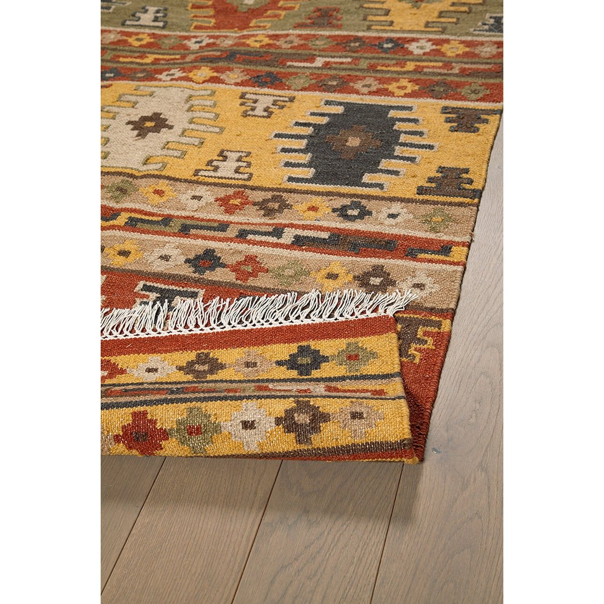 Tapis kilim orient tissé main en laine LAZO multicolore, NOVATREND