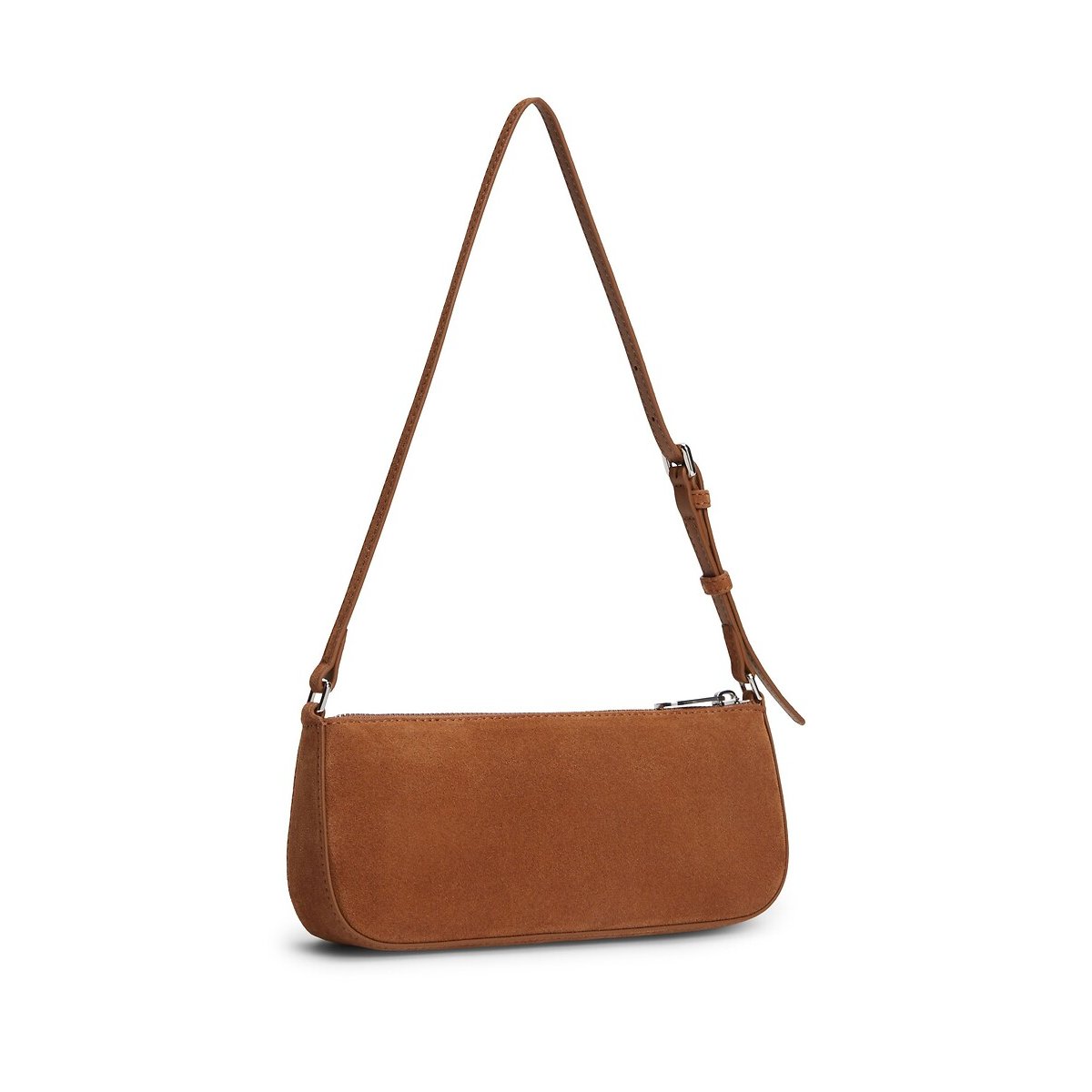 Sac bandoulière en suédine camel, TOMMY JEANS