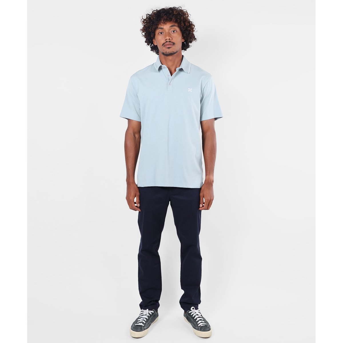 Polo manches courtes NEAT stone blue, OXBOW