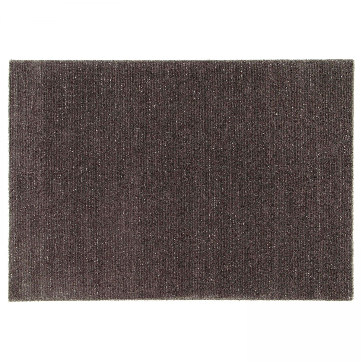 Tapis à poils ras en polypropylène, MANAE gris anthracite, OVIALA