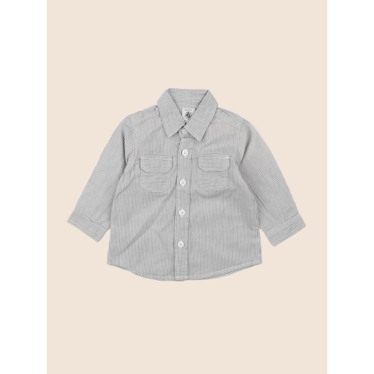 Chemise - Très bon état gris, PETIT BATEAU