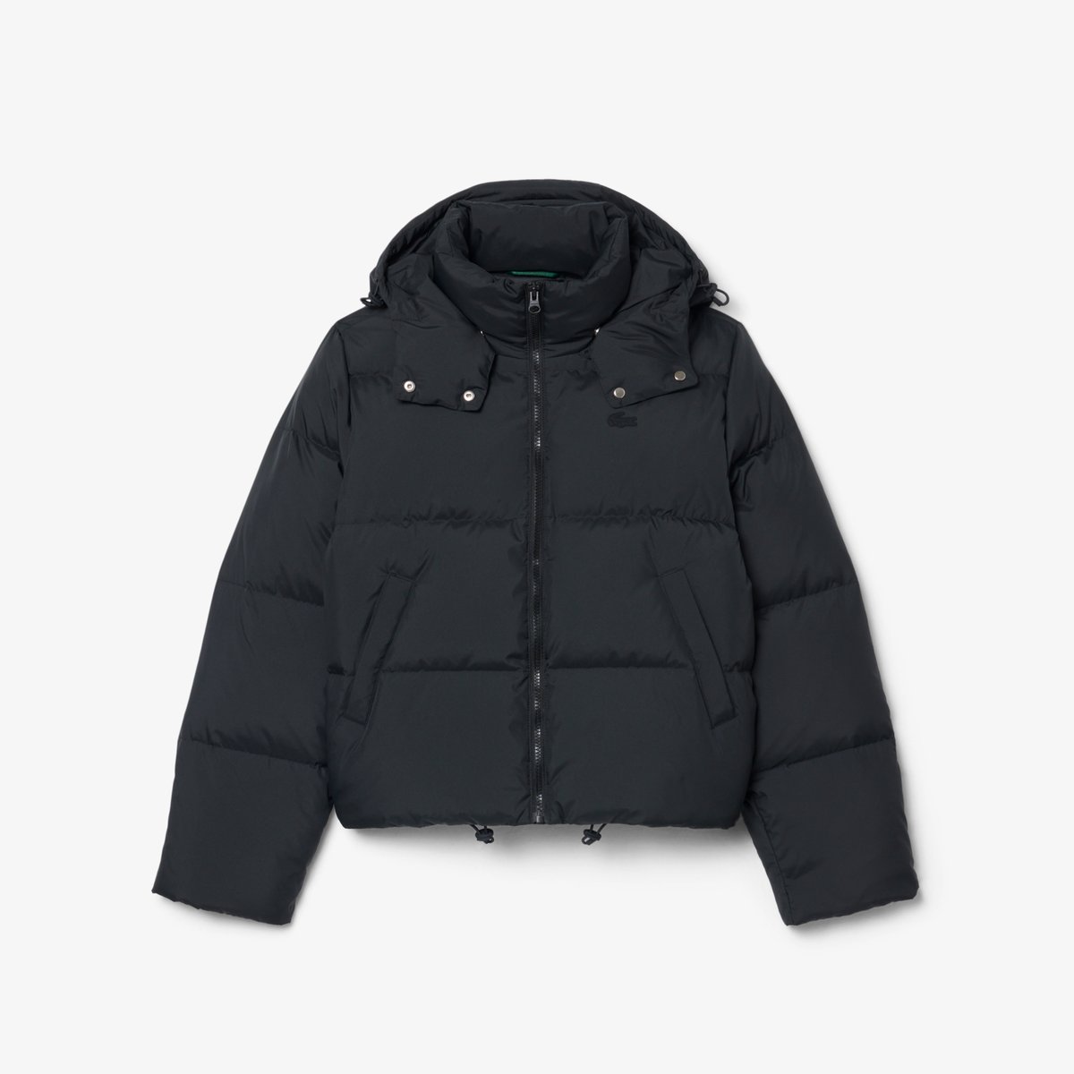 Doudoune à capuche déperlante duvet noir-031, LACOSTE