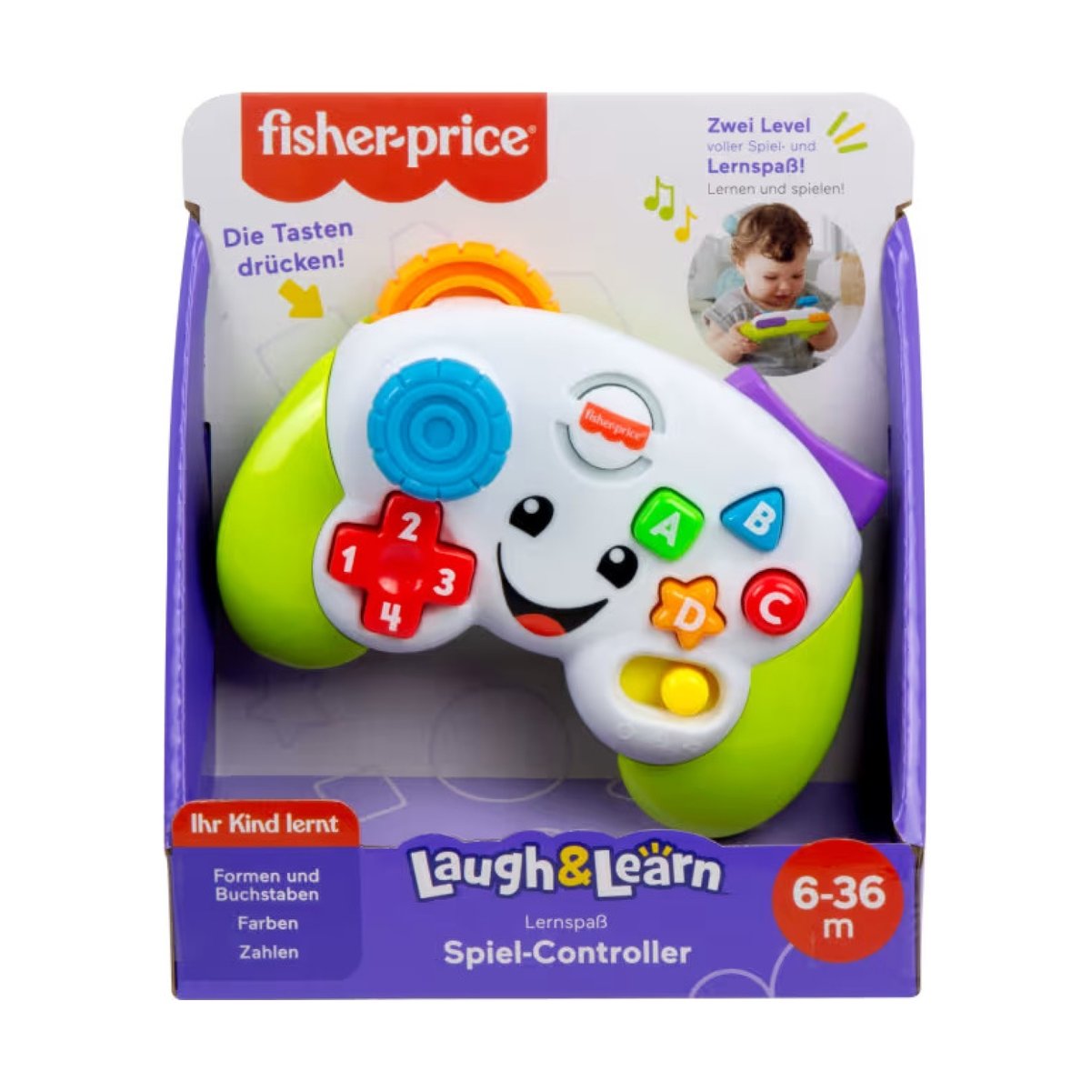 Fisher Price Manette de jeu ludique multicolore, MATTEL