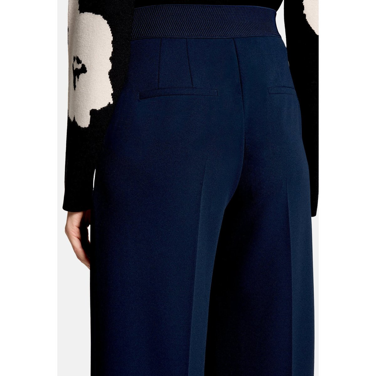 Pantalon Marlene unicolore dark sky, BETTY BARCLAY