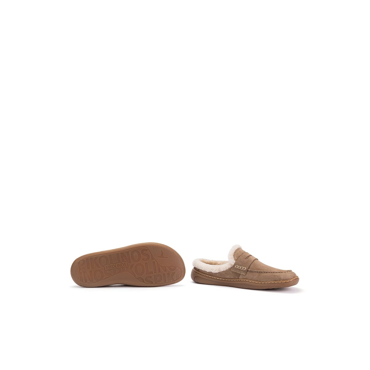 Sabots cuir Aranjuez Barefoot taupe, PIKOLINOS
