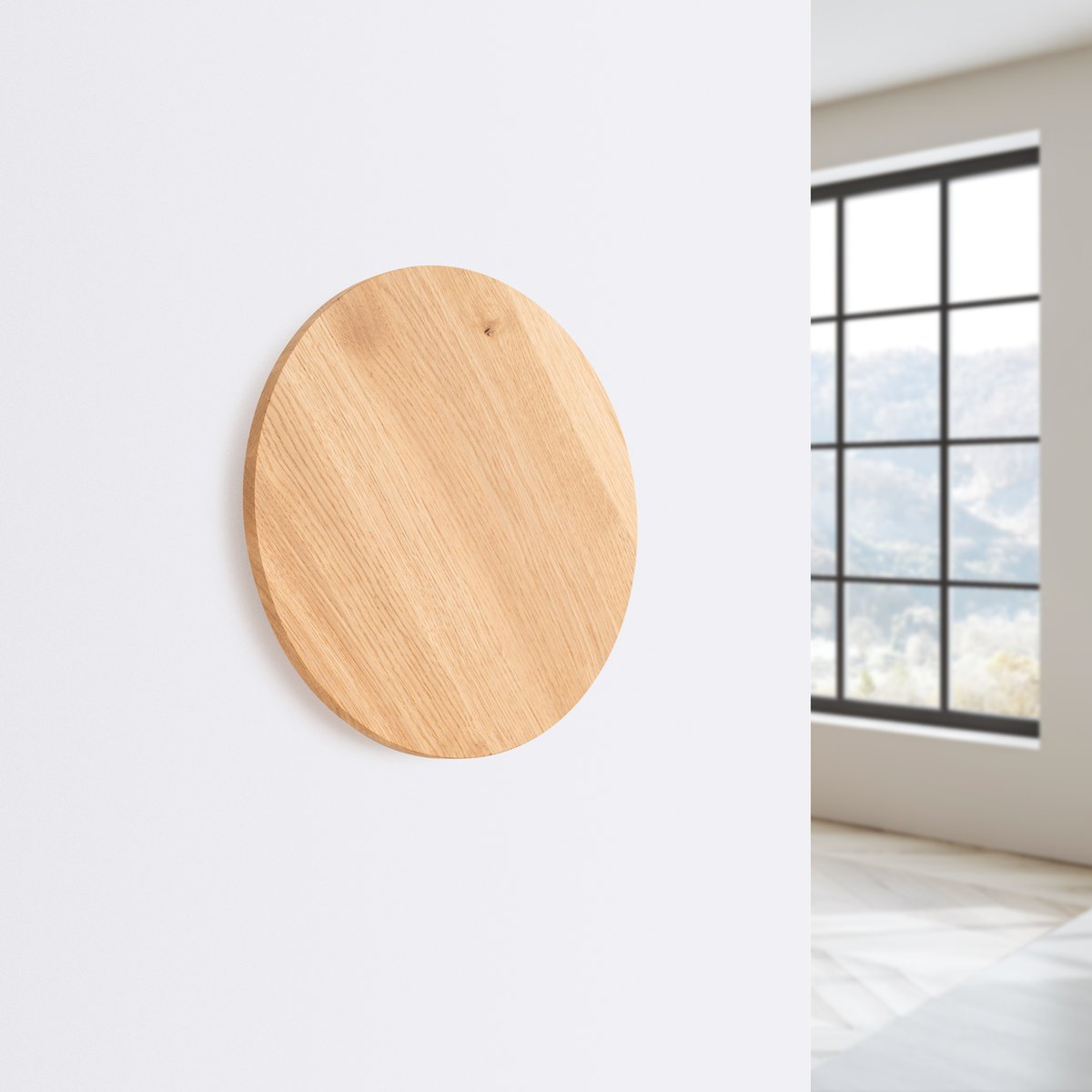 Applique murale Acier Chêne LED 1 Borgen chêne, EDEN