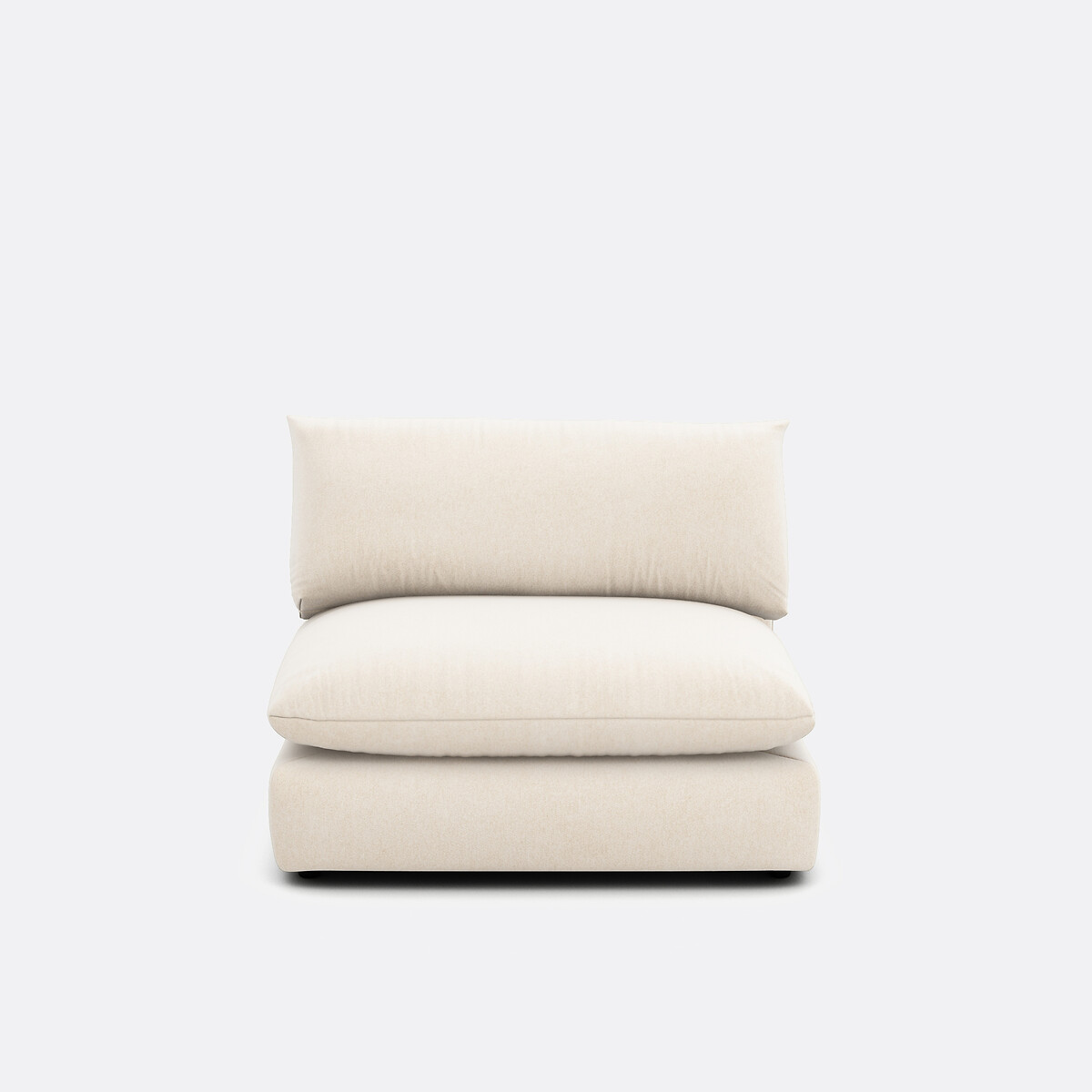 Élément chauffeuse pour canapé modulable, en polyester chiné, MALO ecru, LA REDOUTE INTERIEURS
