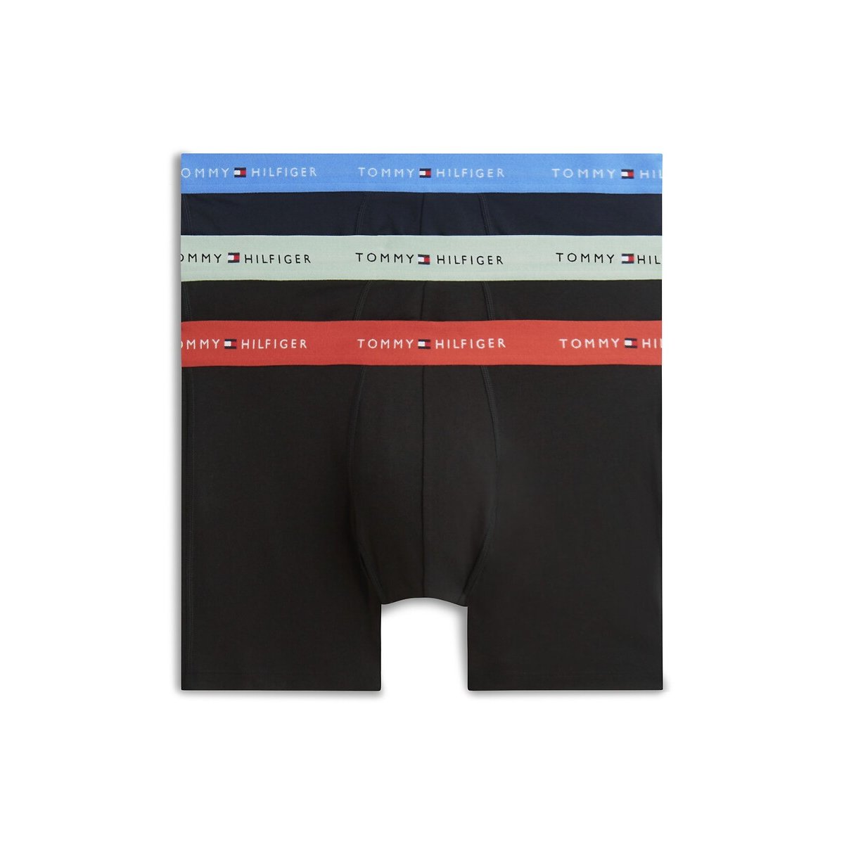 Lote de 3 boxers Signature azul + cinzento + vermelho, TOMMY HILFIGER