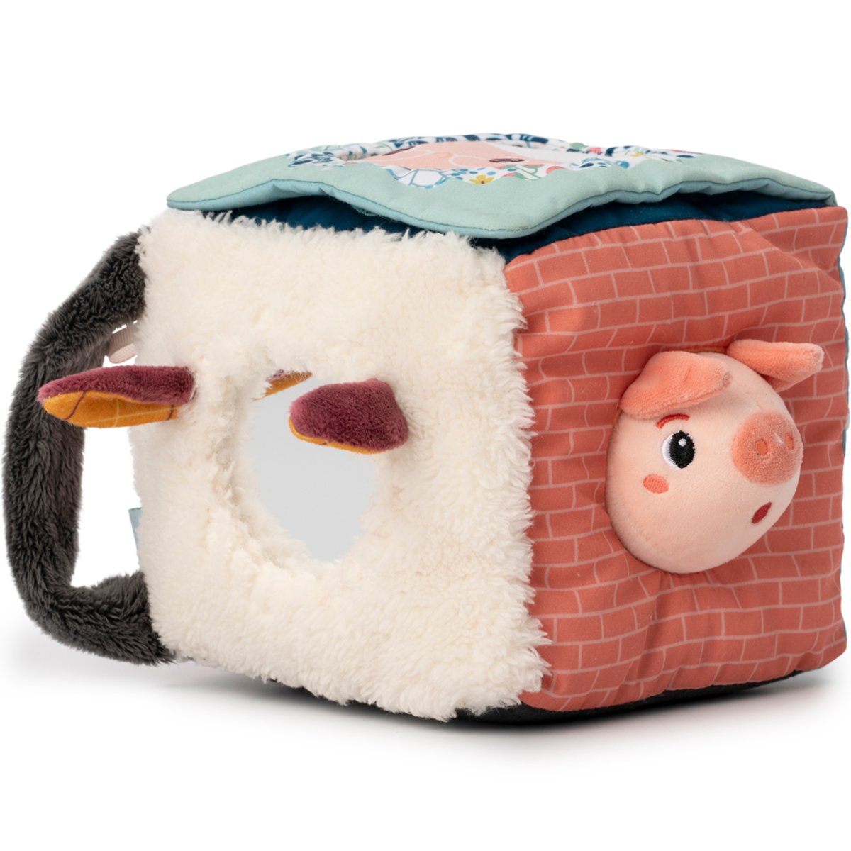 Cube d'activités Louis le Loup multicolore, LILLIPUTIENS