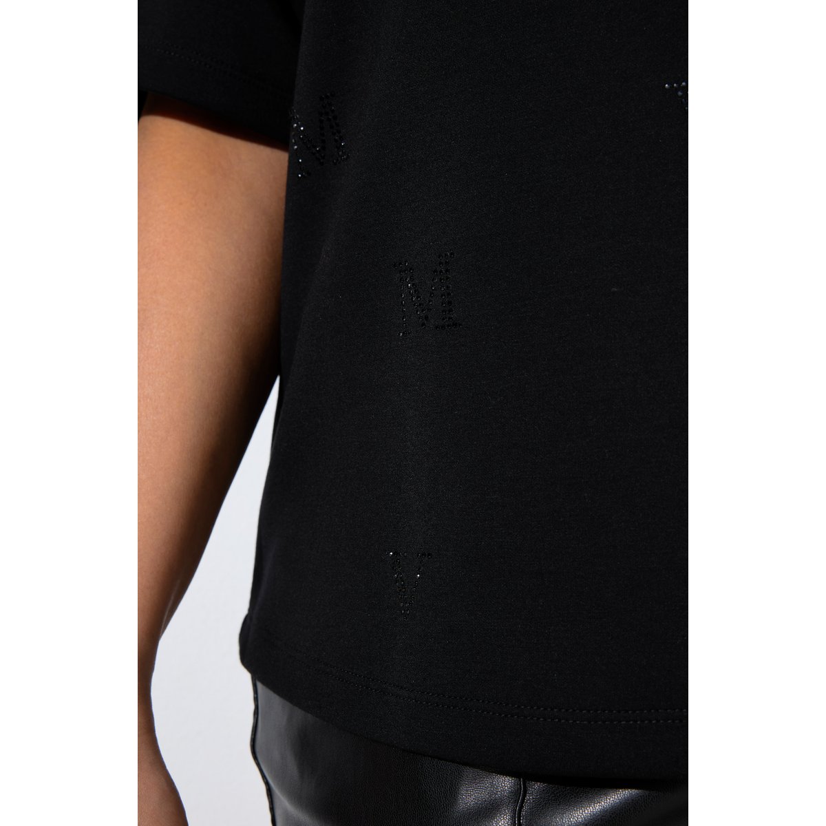 T-shirt oversize, motif lettres noir, ULLA POPKEN