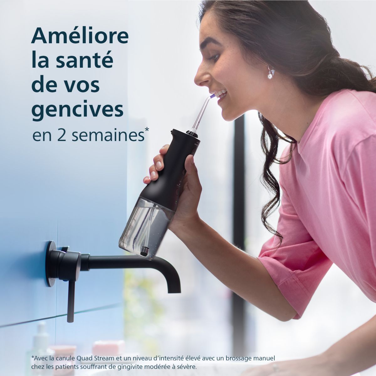 Hydropulseur Sonicare Powerflosser 3000 HX3826/33 sans fil couleur unique, PHILIPS
