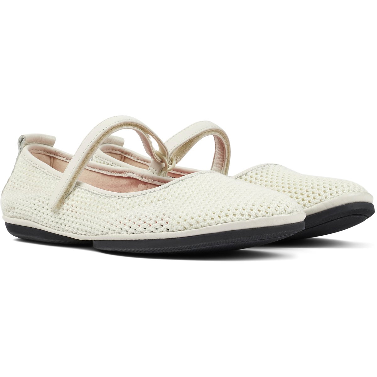 Ballerines Right Nina blanc naturel, CAMPER