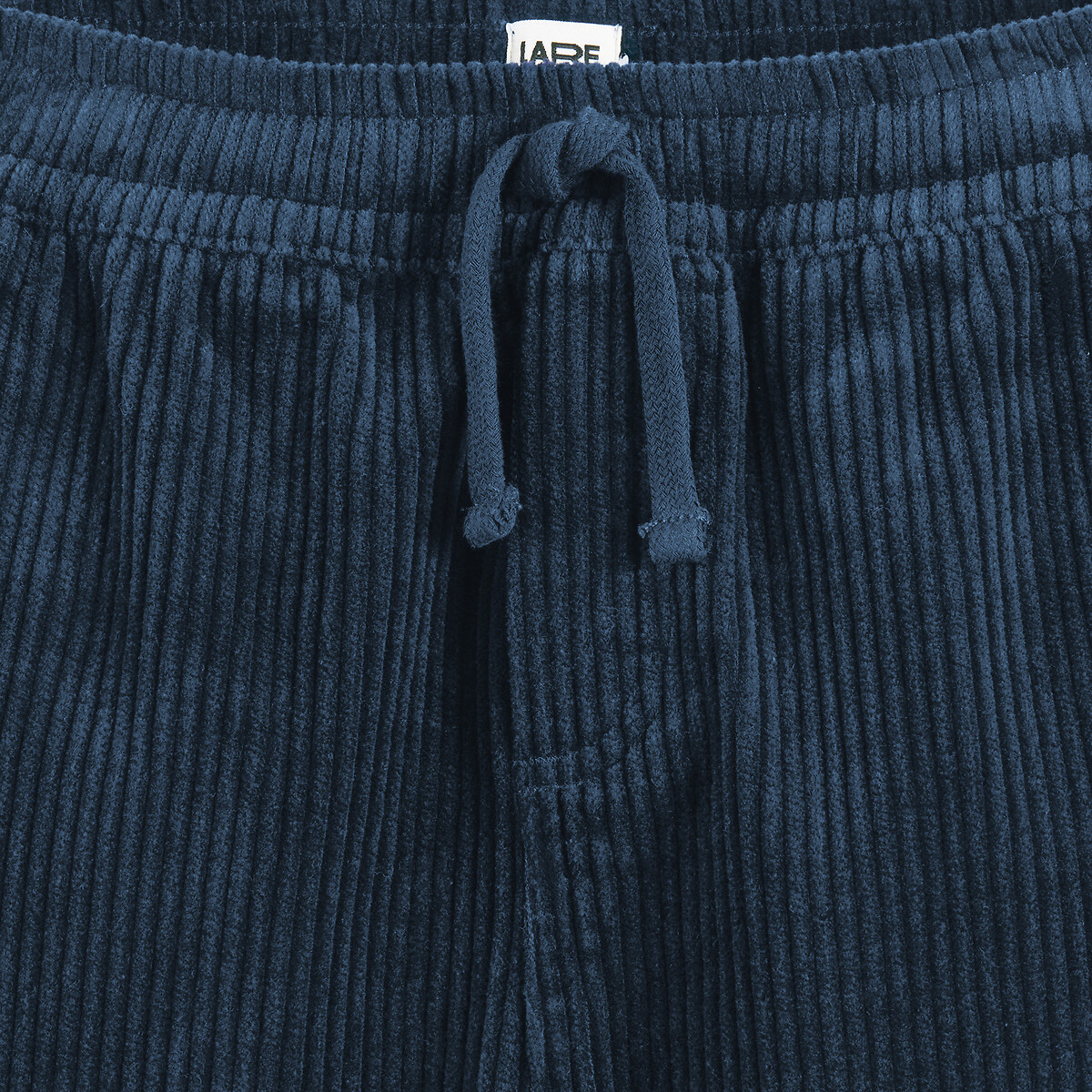 Pantalon droit en velours côtelé bleu marine, LA REDOUTE COLLECTIONS