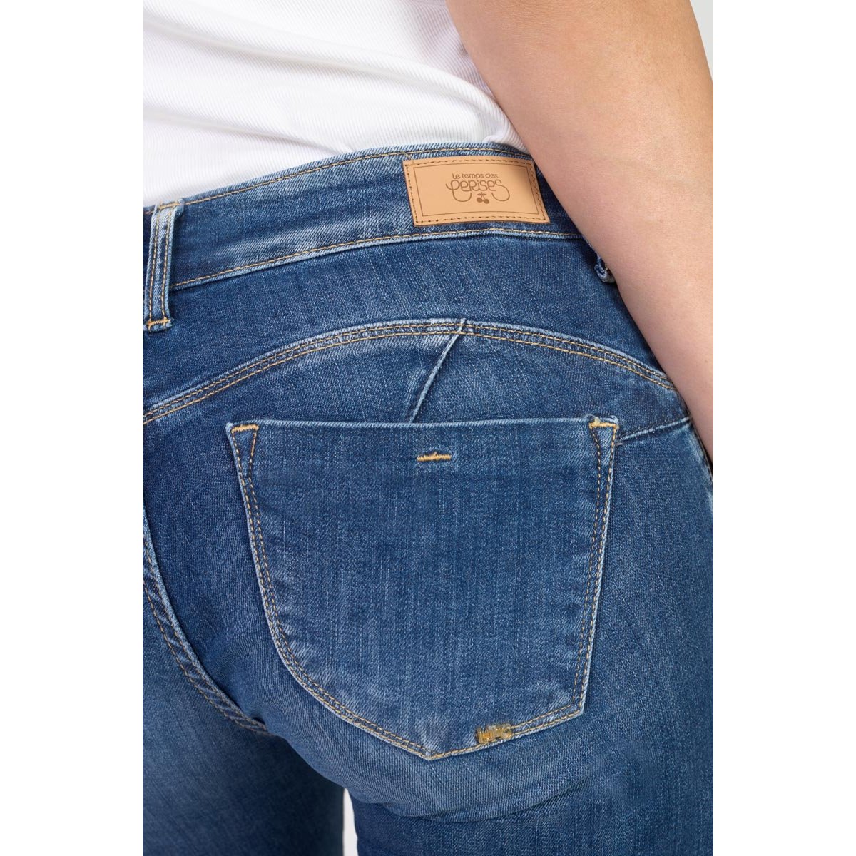 Jeans push-up slim PULP, longueur 34 blue, LE TEMPS DES CERISES
